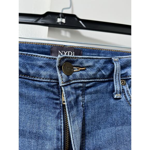 NYDJ Womens LiftTuck Technology Wide Leg Jeans Size 8P Medium Wash Stretch - Picture 6 of 6
